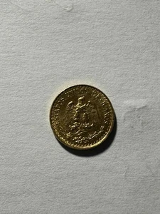 1945 gold 2 peso mexican dos pesos coin - Picture 1 of 2