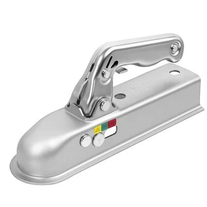 Gancio accoppiamento rimorchio 50 mm acciaio pressato per rimorchi non frenati fino a 800 kg - Foto 1 di 10