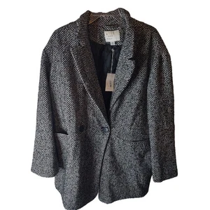 A New Day schwarz/weißer Topcoat/Overcoat, Neu mit Etikett, XXL - Bild 1 von 6