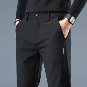 Herrenhose Freizeit Gummibund Glatthose Hose Männlich Markenbekleidung Neu - Bild 1 von 17