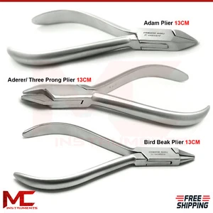 Dental Wire Bending Archwire Forming Orthodontics Pliers 3 Pcs Set Instruments  - Picture 1 of 4