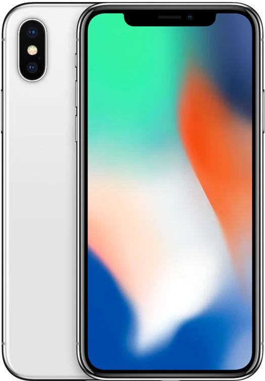 iPhone X - 无锁版 64GB - 银色 - 公平 — 第 1/1 张图片