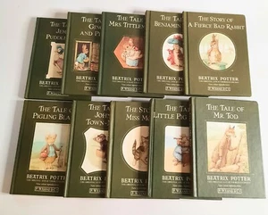 VINTAGE Beatrix Potter F Warne Co 10 BOOK SET CLASSICS 1989 brand new MINT 4.5X5 - Picture 1 of 5