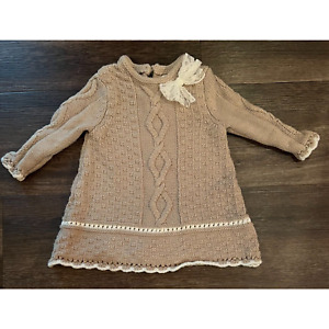Max Studio Baby Knit Sweater Dress Size 0-3 Months