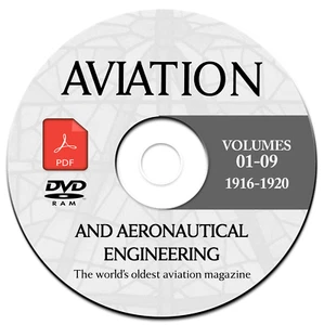 AVIATION WEEK & AERONAUTICAL ENGINEERING MAGAZINE-ALL ISSUES 1916-1920-PDF-DVD - Picture 1 of 2