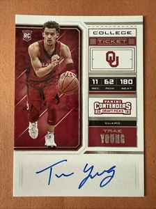 Trae Young Rookie Auto 2018 Contenders Draft Picks College Ticket RC #56 - Bild 1 von 10