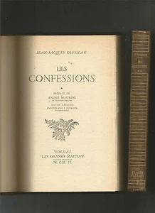 Les confessions - Rousseau - collection " Les grands Maîtres" - Foto 1 di 1