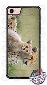Cheetah and Baby Animal Family Phone Case Cover For iPhone 11 Pro Samsung LG etc