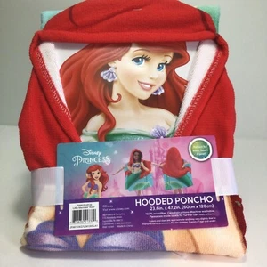 NEW.  Disney Princess Hooded Poncho Microfiber Towel for Kids - Picture 1 of 4