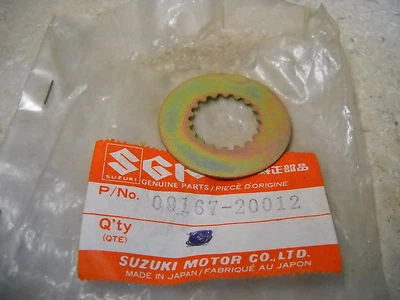 NOS OEM Suzuki Lock Washer 1976-1997 RM100 GN125 Street RS175 PE175 09167-20012 Foto 1 de 3