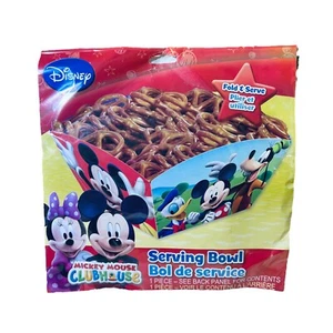 Disney Mickey Mouse Clubhouse party time Serving Bowl Fold Serve Toss- NEW - Picture 1 of 6