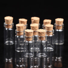 10pcs Small Glass Bottles with Cork Tiny Vials Jars 11x22mm For Wedding Jewelry