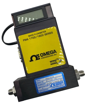 OMEGA ENGINEERING FMA1828 MASS FLOWMETER FMA1700 / 1800 SERIES 12.0VDC - Image 1 of 4