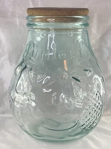 Large Rumtopf Green Pot Belly Glass Jar Crock W/ Cork West Germany 2 Gallon - Picture 1 of 9