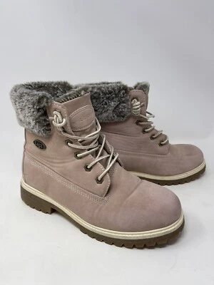 Lugz империи женщин моды Hi меха размер 7,5 средний ботинки мягкий розовый - Изображение 1 из 4