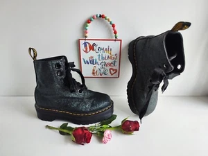 Dr Martens Jadon Molly glitter platform boots quad sole chunky UK5 EU38 US7 - Picture 1 of 10