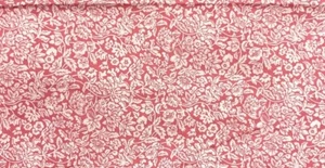 Vintage 1988 Tandler Textiles Pink & White Floral C2910 2 Yards By 44” - Picture 1 of 1