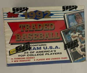 1992 Topps Traded Series Baseball Factory Sealed Set 132 Card - Picture 1 of 5