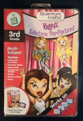 LeapPad LeapFrog Book & Cartridge Bratz Election Perfection *NEW* 3rd Grade - Image 1 of 2