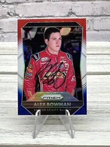 HAND SIGNED 16' Prizm Alex Bowman Red White Blue Prizm RC # 7 Nascar Hendrick - Picture 1 of 2