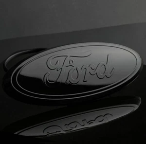 Front Grille Emblem 9 inch Full Black Logo Badge for Ford Trucks - Bild 1 von 3