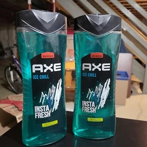 AXE ICE CHILL Insta Fresh Body Wash with Icy Menthol 16 oz NEW  -  3 Pack - Picture 1 of 2