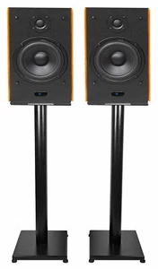 (2) Rockville HD5 5" Powered Bookshelf Speakers Bluetooth Monitors w/29" Stands - Picture 1 of 11