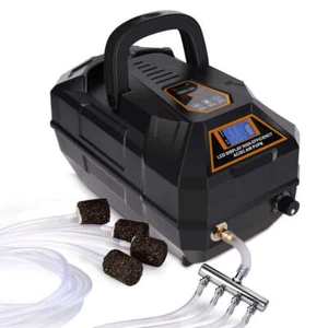 Hygger Portable Air Pump Kit 18W - Black - Picture 1 of 6