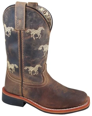 Bota Smoky Mountain Buffalo Western para niños - Puntera cuadrada ancha - 3882C Foto 1 de 2