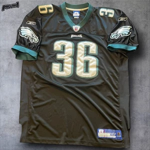 Philadelphia Eagles Jersey Mens 2XL Black NFL Football Brian Westbrook 36 Reebok - Picture 1 of 12