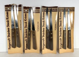4 paquetes. (2 en cada uno) Cuchillos para carne de acero inoxidable Washington Forge ForgeCraft NUEVO - Imagen 1 de 4
