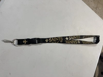 New Orleans Saints NFL Cordón Clip Cuello Etiqueta Llavero para Llaves de Identificación Porta Billetes Foto 1 de 4
