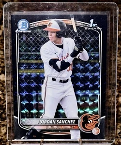 Jordan Sanchez 1st Bowman BLACK SHIMMER /10🔥 Orioles Prospect BCP 3/10 - Picture 1 of 3
