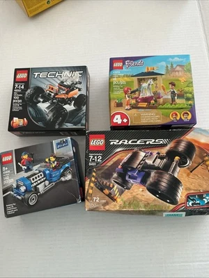 Lot Of Legos 8491, 41696, 42001, 49409. Racers, Friends Technic, Hot Rod, Dented - Image 1 of 4