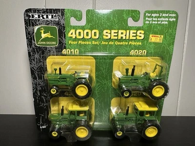 Литой под давлением трактор ERTL John Deere 4000 серия 4 штуки 1:64 - Ertl 15216 - Изображение 1 из 4