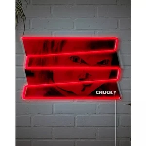 [01801877] Spirit Halloween Chucky Neon LED Light-Up Sign - Picture 1 of 3