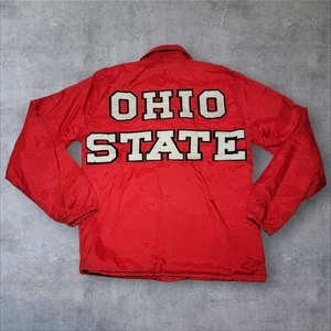 Vintage OHIO STATE Buckeyes Spellout COSI Regenjacke Windbreaker Herren Small - Bild 1 von 12