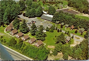 Vintage Postcard Aerial Word of Life Inn at Schroon Lake, NY Adirondack Mountain - Picture 1 of 3