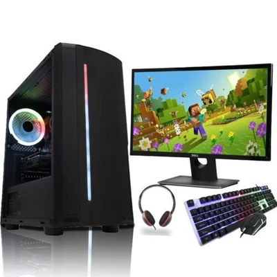 PC Da Gaming Veloce Fascio Quad Core i5, 16GB RAM, 256GB SSD + 1TB, 2GB Gt 730, - Immagine 1 di 4