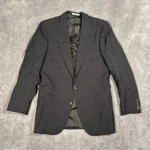 Yves Saint Laurent Blazer Men’s 36R-38R 80s Wool Pinstripe Made in France - Picture 1 of 12