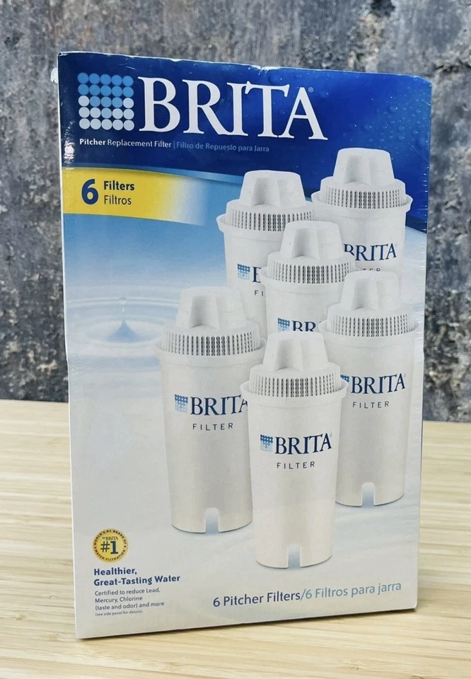 Genuine BRITA 6 Count Pack Pitcher Replacement Filters (Hermetically Sealed) - Image 1 of 1