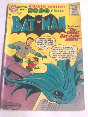 Batman Comics #101 1956 Silver Age Good- Clark Kent Protects Batman's Identity - Image 1 of 4