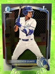 Jhonayker Ugarte - 2025 Bowman Prospect #BCP-123 Kansas City Royals 1st Bowman - Picture 1 of 11