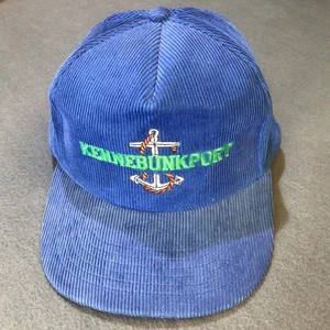 Vintage Kennebunkport Corduroy Snapback Hat In Blue - Picture 1 of 8