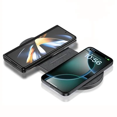 2in1 Wireless Charger Dual 20W Fast  Charging Pad For iPhone Samsung Universal - Image 1 of 4