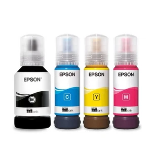 EPSON 102 EcoTank Tintenflaschen Cyan, Magenta, Gelb & Schwarz Original - Bild 1 von 5