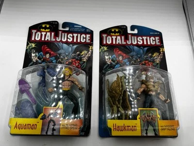 Figura de acción Kenner 1996 Total Justice Hawkman Aquaman DC Comics Hawk Man Foto 1 de 4