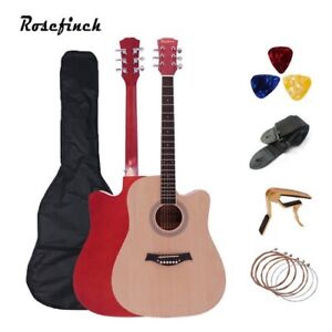 38in Acoustic Guitar Musical Instrument Set with Tuner Capo for Beginner w/ Case