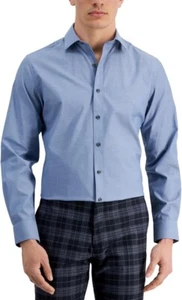 Bar III Men's Light Blue Chambray Button Down Dress Shirt L 16 - 16.5* - Picture 1 of 1