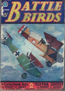 Battlebirds US Pulp Magazine October 1933  R Sidney Bowen Robert J Hogan - Imagen 1 de 2